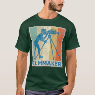 Camiseta Fotografía de la cámara de un cineasta de estilo r