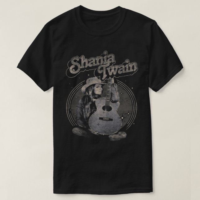 Camiseta Fotografía de la guitarra de la marina de Shania - (Diseño del anverso)