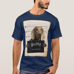 Camiseta Fotografía de la mugre de perro de Weimaraners