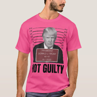Camiseta Fotografía de la policía de Donald Trump, no culpa
