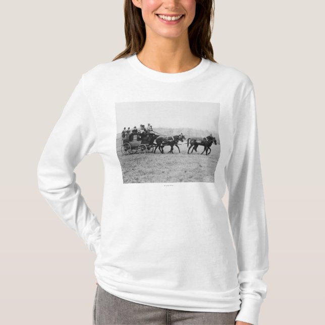 Camiseta Fotografía de la raza del campo a través de la (Anverso)