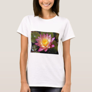 Camiseta Fotografía de Lirio de Agua Rosa