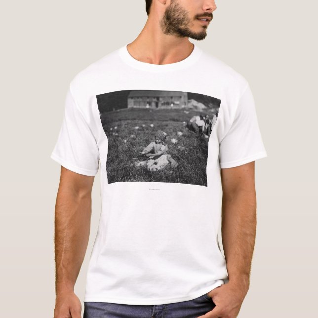 Camiseta Fotografía de los arándanos de la cosecha de la (Anverso)
