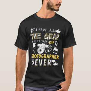 Camiseta Fotografía de Lover Gift Tee Shirt Cámara divertid