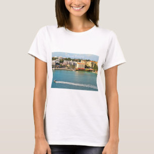 Camiseta Fotografía de Nassau Bahamas, barca, ranas senoras