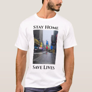 Camiseta Fotografía de New York Stay Home Distancing social