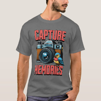 Camiseta Fotografía de pájaro Captura Recuerdos Pájaros Gua