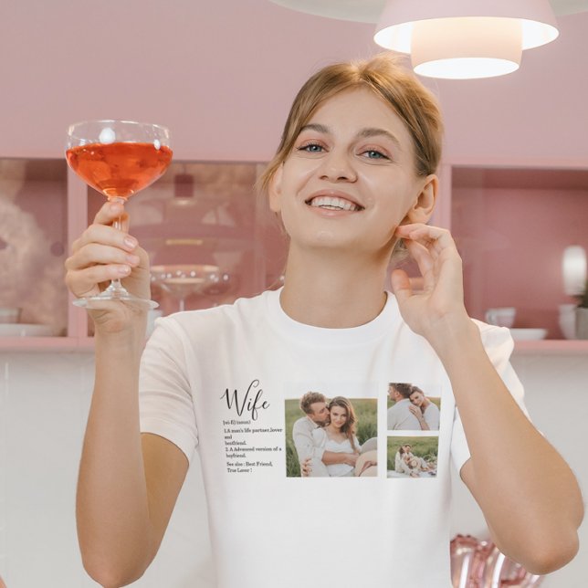 Camiseta Fotografía de pareja colgante y regalo de esposa r (Subido por el creador)