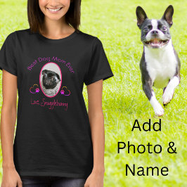 Camiseta Fotografía de perro Mejor Madre de Perro Jamás Paw