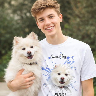 Camiseta Fotografía de perro salpicar humor divertido