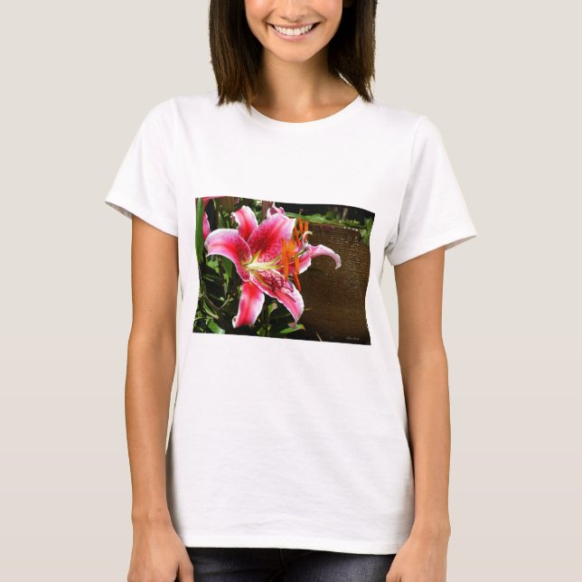 Camiseta Fotografía de Stargazer Lily (Anverso)