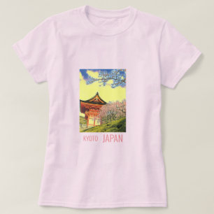Camiseta fotografía de viaje de flor de cerezo de Kyoto Jap