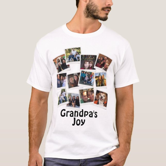 Camiseta Fotografía del abuelo, colección de moda moderna (Anverso)