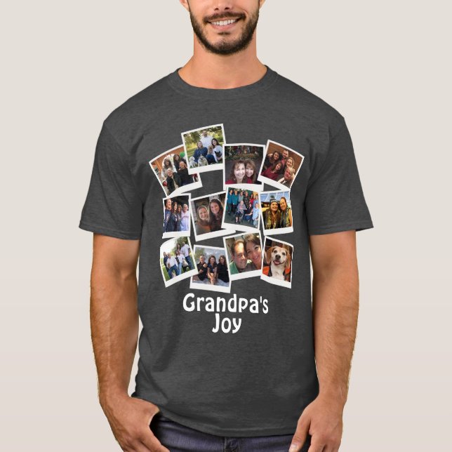 Camiseta Fotografía del abuelo, colección de moda moderna (Anverso)