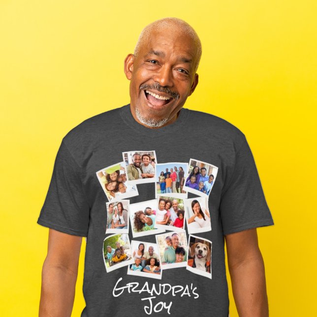 Camiseta Fotografía del abuelo Collage de moda moderna (Subido por el creador)