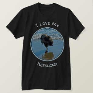 Camiseta Fotografía del ballet del Keeshond - arte origina