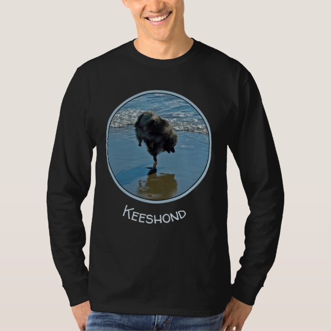 Camiseta Fotografía del Ballet Keeshond - Arte de Perro Ori (Anverso)