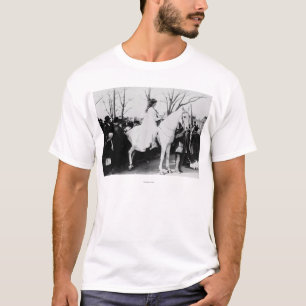 Camiseta Fotografía del desfile de sufraga de una mujer de