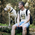 Camiseta Fotografía del mejor perro del mundo<br><div class="desc">¡Haz de este Día del Padre el más memorable aún con la camiseta de papá del mejor perro del mundo! Trate a tu padre amante del perro con una prenda única que celebra su vínculo especial con su amigo peludo. Mostrando una hermosa fotografía de tu mascota, junto con el dicho...</div>