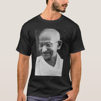 Camiseta Fotografía del retrato de Mahatma Gandhi