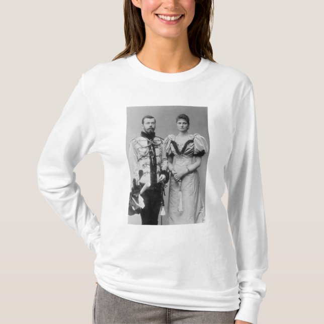 Camiseta Fotografía del retrato del Tsar Nicolás II (Anverso)