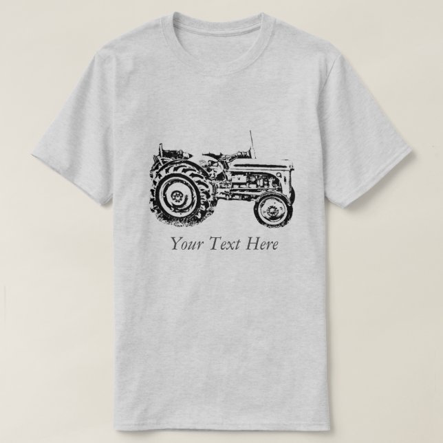 Camiseta Fotografía del tractor de fergison Gray Massey Vin (Diseño del anverso)