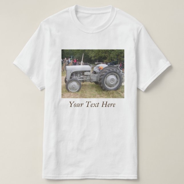 Camiseta Fotografía del tractor de fergison Gray Massey Vin (Diseño del anverso)