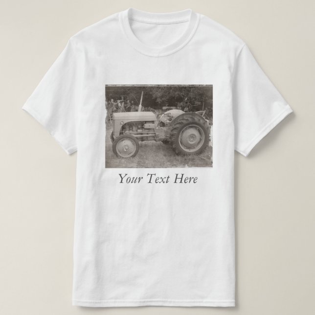 Camiseta Fotografía del tractor de fergison Gray Massey Vin (Diseño del anverso)