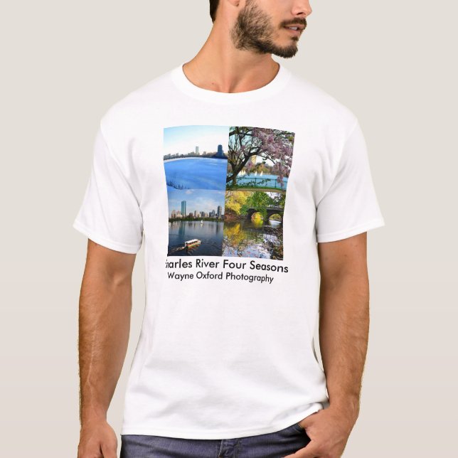 Camiseta Fotografía el río Charles de Wayne Oxford de (Anverso)