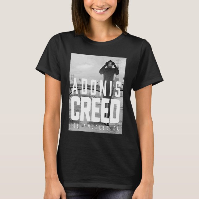 Camiseta Fotografía en blanco y negro de Adonis Creed LA (Anverso)