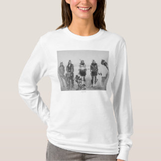 Camiseta Fotografía india de 5 de la hierba guerreros de la
