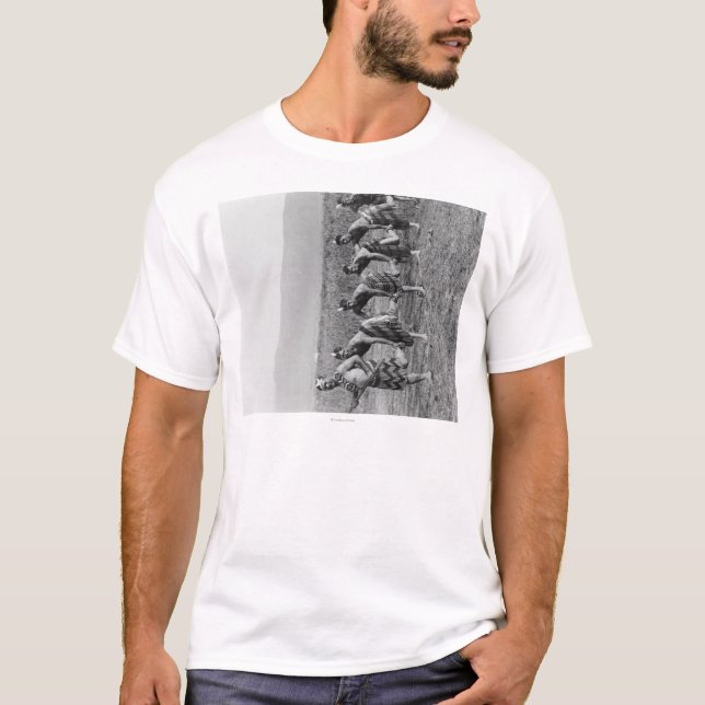 Camiseta Fotografía maorí de la danza de guerra (Anverso)