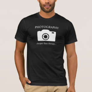Camiseta Fotografía.más barato que la terapia...