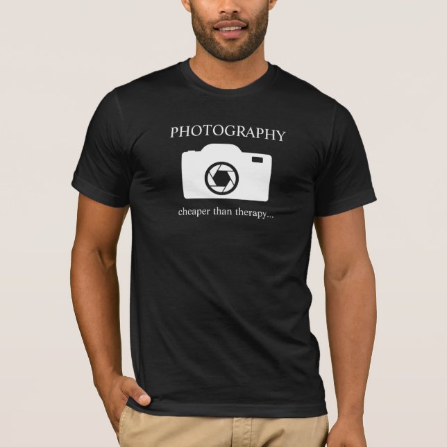 Camiseta Fotografía.más barato que la terapia... (Anverso)