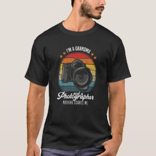 Camiseta Fotografía masculina Soy abuela y fotógrafa