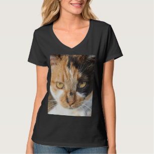 Camiseta Fotografía multicolor de gato calico portra