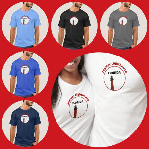 Camiseta Fotografía Náutica del faro de la Florida Júpiter