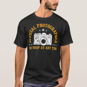Camiseta Fotografía oficial de fotógrafo fotografiar cámara