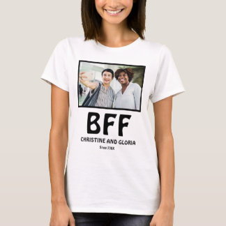 Camiseta Fotografía personalizada de los mejores amigos par