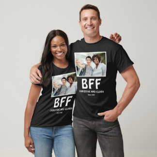 Camiseta Fotografía personalizada de los mejores amigos par