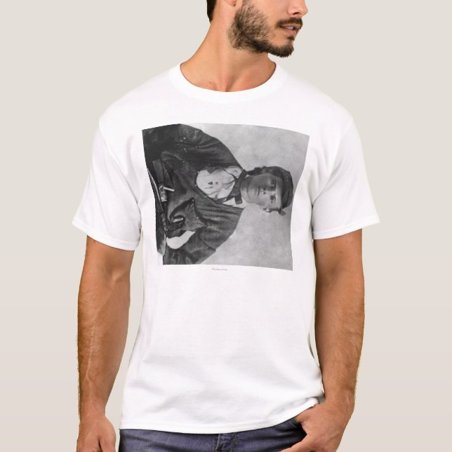 Camiseta Fotografía proscrita del retrato de Jesse James (Anverso)
