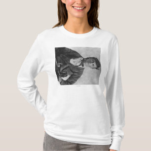 Camiseta Fotografía proscrita del retrato de Jesse James