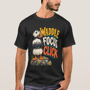 Camiseta Fotografía Puffin Waddle Focus Click