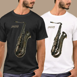Camiseta Fotografía saxofónica de Jazzy