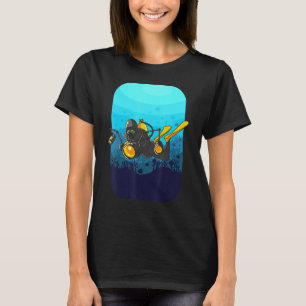 Camiseta Fotografía submarina Scuba Diver con cámara 2