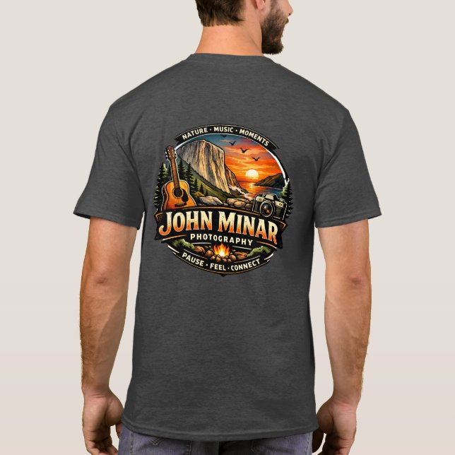 Camiseta Fotografía y Música de John Minar  (Reverso)
