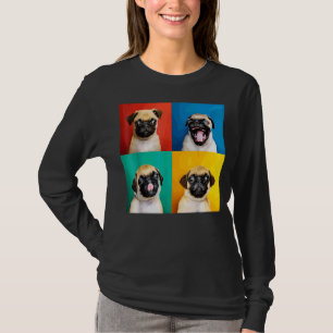 Camiseta Fotografías de Pug Puppy Carlino Para Perro