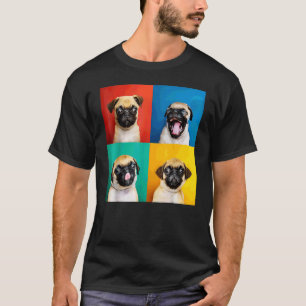 Camiseta Fotografías de Pug Puppy Carlino Para Perro