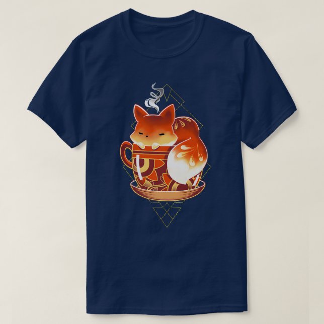 Camiseta Fotografías y café Cafeína irónica (Diseño del anverso)