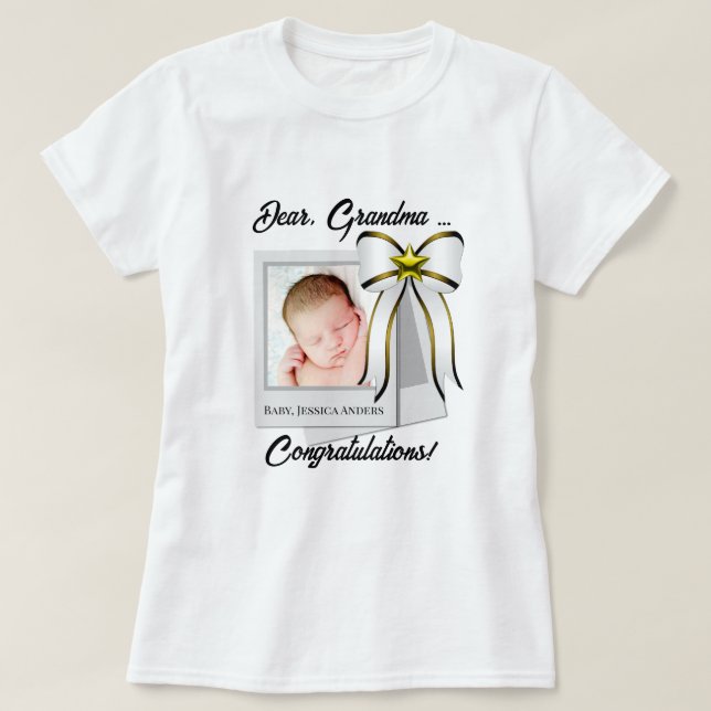 Camiseta fotográfica de felicitación personalizada (Diseño del anverso)